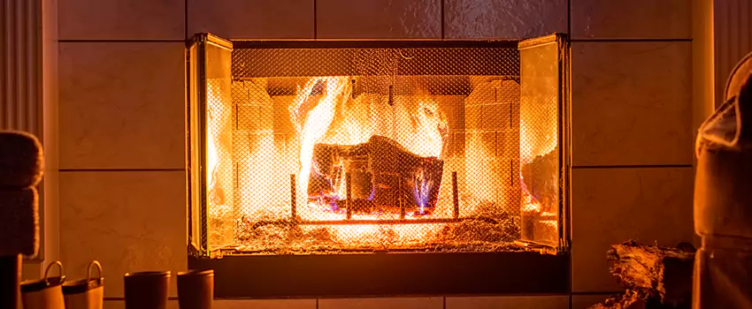 Mendota Hearth Landscape Fireplace Installation in Newport, Kentucky
