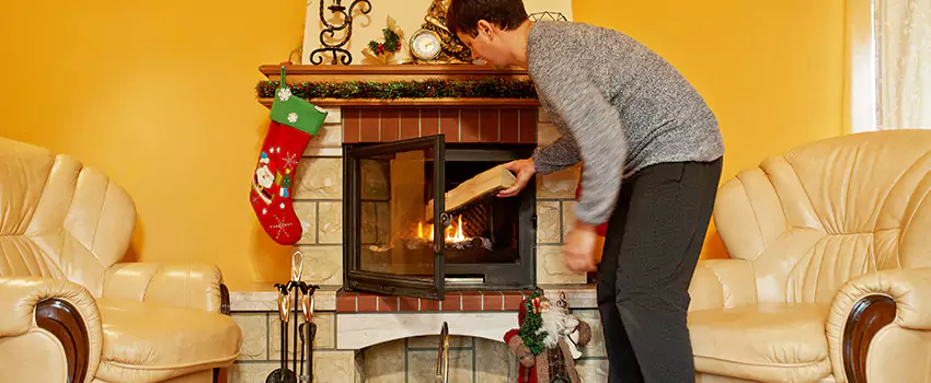 Rusted Metal Fireplace Restoration in Newport, Kentucky