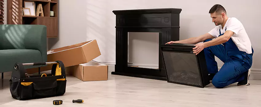 Old Rusted Metal Fireplace Repair And Replacement in Newport, KY